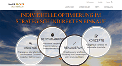 Desktop Screenshot of hansbeckergmbh.de