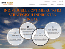 Tablet Screenshot of hansbeckergmbh.de